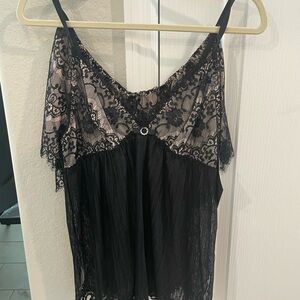 NWT Cinema Etoile Black Lace Nightie